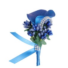 小祖尼 Harmony Color Flower Cubic Boutonnier, 克萊因藍