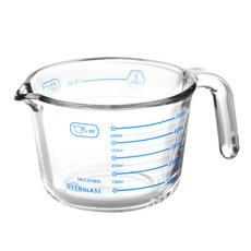 Super Oven Glass 耐熱玻璃量杯, 500ml, 藍色, 1個