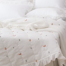 트리밍배색자수차렵이불