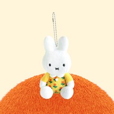 미피패밀리 꽃무늬 미피 키링인형, 1개, 8cm