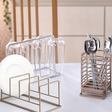 주부디자인 큐브 접시꽂이 대, 1개, 베이지