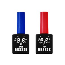 BESSIE 美甲膠組 Set, 美甲基礎底膠11毫升1入+美甲封層膠11毫升1入, 美甲基底凝膠11ml*1入+美甲封層膠 11ml*1入, 1組