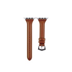 아이엠판다 슬림소프트 가죽밴드 스트랩 42/44mm, 브라운