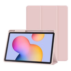 태블리스 태블릿pc S펜 수납 실리콘 젤리 북커버 케이스 SQ-40, 핑크