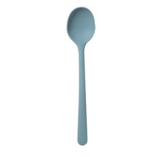 Kitchen Factory 糖果色矽膠迷你調理匙, 24cm, 耐熱100°C, 韓國製造, 翡翠綠, 1支