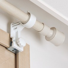 SERYUHOME 커튼봉 모던 25mm + 안뚫어고리 봉 3p 세트, 아이보리(커튼봉)