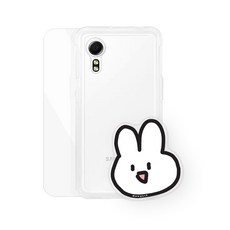 바니몽 아크릴 챠밍톡 + 클리어 젤리 휴대폰 케이스 + 강화유리 액정보호필름