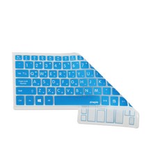 파인피아 삼성 갤럭시북 프로 NT950XDX / NT950XDY 노트북 문자 키스킨 B타입, 블루, 1개