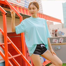벤디스 여성용 카포에라 래쉬가드 상하의 세트 CS036