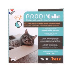 Prodi'Pets 法國普洛迪安瓶 情緒穩定益生菌 貓用 藍色, 30支, 壓力緩解/安撫情緒/注意力集中, 1盒