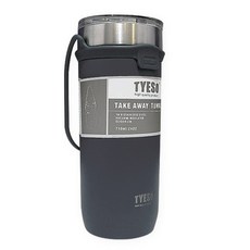 TYESO 泰碩 不鏽鋼真空手提束帶隨行杯, 深灰色, 710ml, 1個