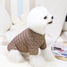 Coco studio pet 可可圓點地毯夾克, 1個, 棕色
