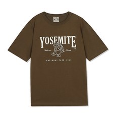 후아유 요세미티 베어 자수 티셔츠