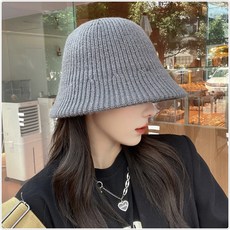 메이드온 여성용 니트 벙거지 버킷햇