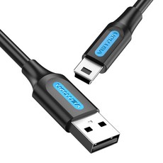 벤션 USB A-마이크로5핀 케이블 COM, 1m, 블랙, 1개
