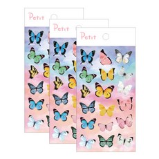 쁘띠팬시 폴라로이드 데코 시리즈 리얼나비 스티커 PD899, 리얼나비(PD899), 3개