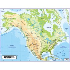 지도 북아메리카 지도