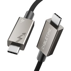 케이블타임 C타입-C타입 USB4 8K 60Hz PD3.1 240W 초고속 데이터 충전 케이블 Cypress 2103 칩셋, 0.5m, 혼합색상, 1개