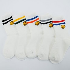 지앤 아동용 캐릭터 링글스마일 양말 5켤레 세트 앤 아동용 캐릭터 링글스마일 양말 5켤레 세트