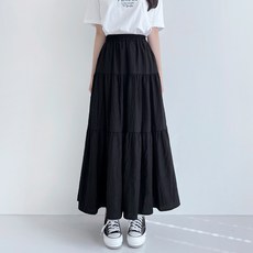 잘빠진 여성용 소프트 캉캉 밴딩 롱 스커트 빠진 여성용 소프트 캉캉 밴딩 롱 스커트