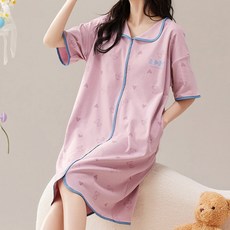 소니오 라인 홈웨어 임부 반팔 원피스