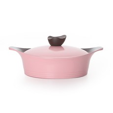 네오플램 애니 IH 전골냄비, 24cm, 베이비핑크