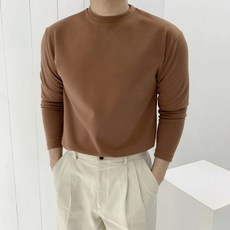 맨타임 남성용 MBT 분또 스판 머슬핏 긴팔티