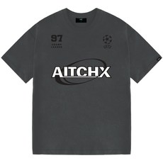 HX 남성용 오버핏 빅사이즈 에이치엑스 팀싸커 반팔 티셔츠 HX1044
