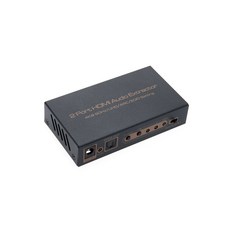 Coms HDMI 2.0 2대1 선택기 및 오디오 분리 컨버터 오디오광 RCA AS897