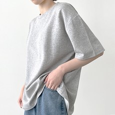 잘빠진 여성용 썸머 코튼 루즈핏 반팔 티셔츠