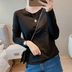 안다로미 여성용 투라인 긴팔 티셔츠