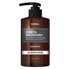 KUNDAL 昆黛爾 蜂蜜澳洲堅果香氛洗髮精 White Musk, 500ml, 1瓶