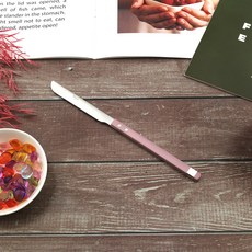 Bogen 方形Solne餐具甜點刀, 紫紅色, 1個