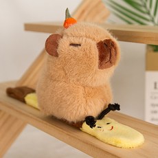 다다랜드 껌딱지 손목 애착 밴드 인형, 10cm, 꿀벌 탄 카피바라, 1개