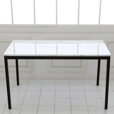 더조아 마블 4인용 식탁테이블 30각 1200 x 600, 화이트
