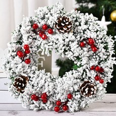 Minsung Company聖誕裝飾花環花圈, 雪覆蓋的花環