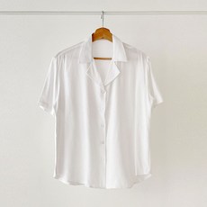 반팔린넨셔츠