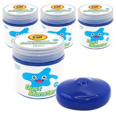 Meo Dust Monster Clean 黏液除塵凝膠 200g, 4個, 藍色