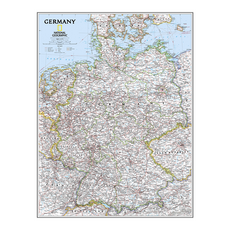 지도닷컴 내셔널지오그래픽 독일 전도 코팅형 소 78 x 110 cm 유럽지도, 1개