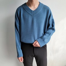 남자브이넥니트