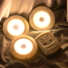 Lena Energy LED 無線情緒燈 3 件 + 遙控器套裝, 暖白