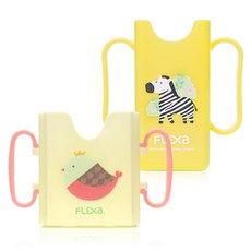 FLEXA 牛奶有沒有Holder+迷你包Holder組, 1組, 黃鳥,黃斑馬(迷你裝)