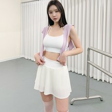Claire 女款羅紋簡約運動胸罩上衣