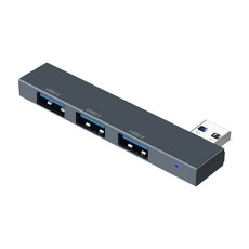 컴스 노트북 미니 USB 허브 3포트 IH585, 혼합색상