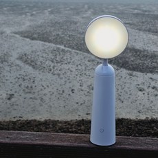 메리토 스위블 무선 충전식 LED 램프, Pure White