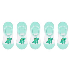 박군 여성용 귀여운 내친구 덧신 양말 5족