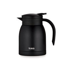 TUMS Vivienne 保溫保冷壺 600毫升 不鏽鋼雙層真空水壺, 黑色, 600ml, 1個