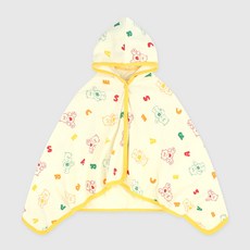Care Bears兒童款字母Care Bears 2in1連帽沙灘毛巾