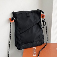 지앤와이 로프 사선지퍼 메신저백
