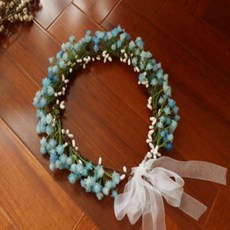 Get It Blue新娘星星閃耀的頭飾花冠, 1個, 藍色